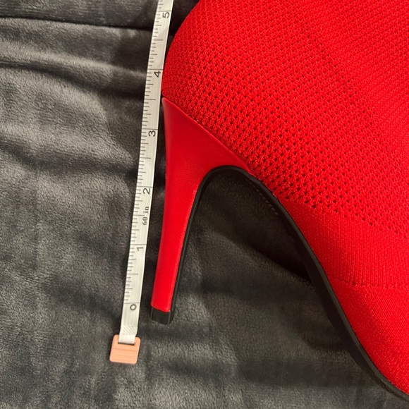 NWOB Brash Red Stiletto Ankle Booties - Size 6.5 (fits like a 6) - Picture 6 of 6